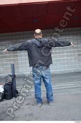 Whole Body Man T poses White Casual Average Standing Street photo references